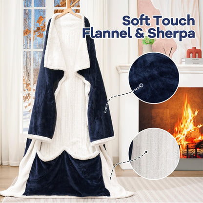 Wearable electric heating blanket
