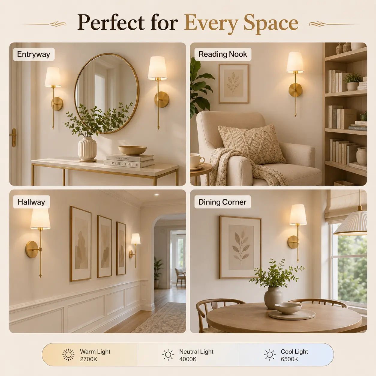 AuraWall™ Wireless Ambient Sconce Set (Pair)