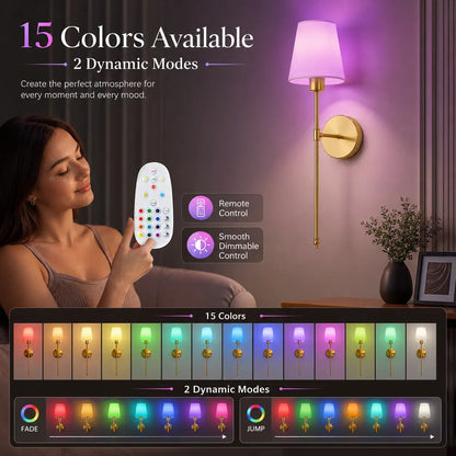  AuraWall™ Wireless Ambient Sconce Set (Pair)