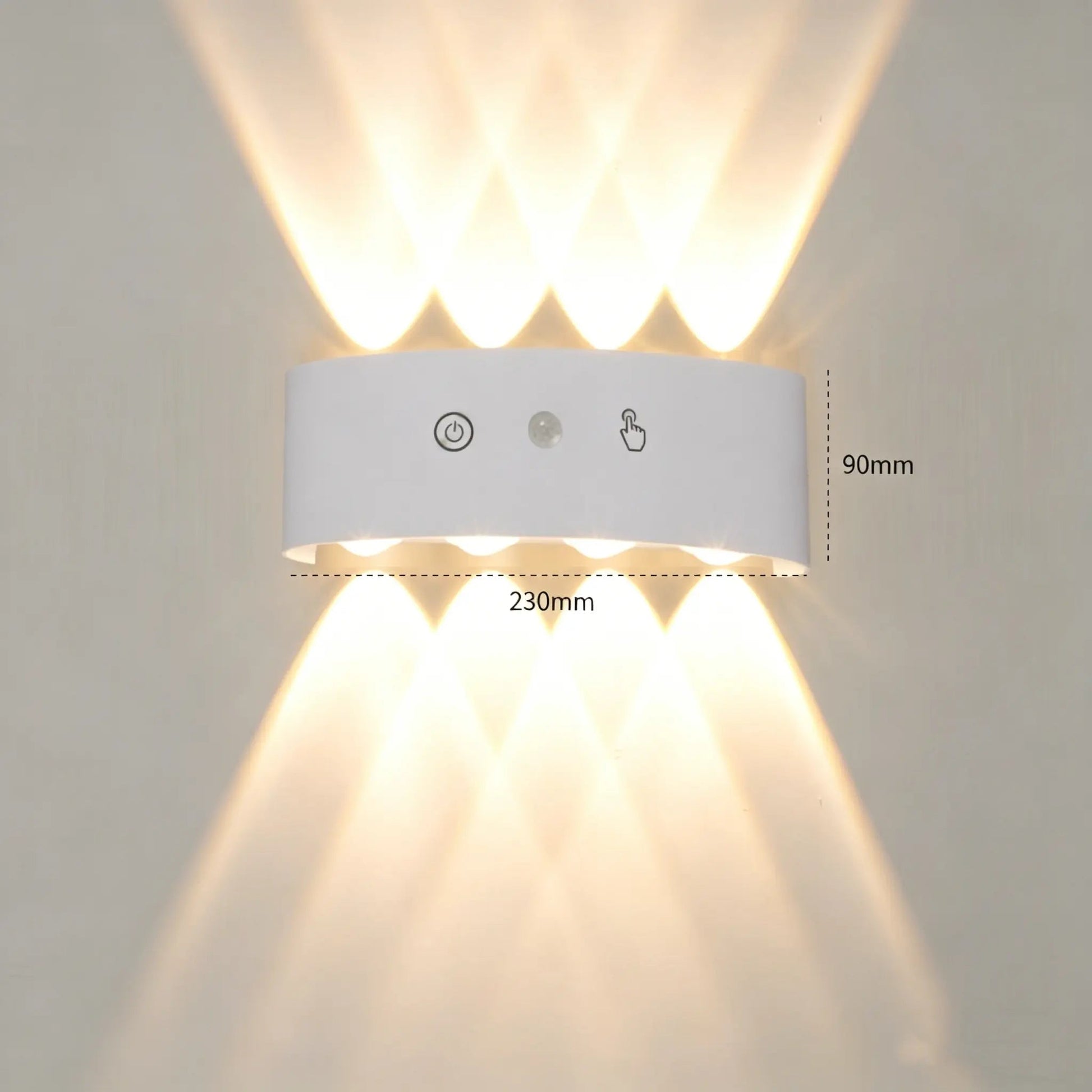 AuraWall PrismGlow RGB Outdoor & Indoor Wall Light