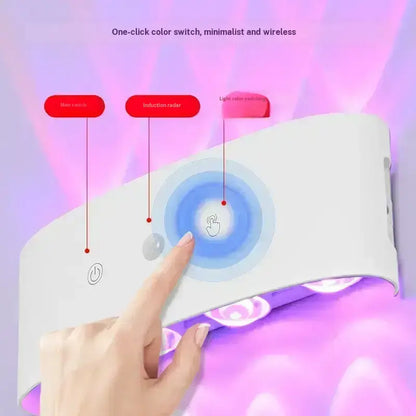 8 Head RGB Sensor Wall Light Wiring Free Rechargeable Wall Light, Adjustable Light Brightness, Hole Free Charging Sensor Light, Aisle Light, Bedroom Light, Battery Wall Light, Door Number Light