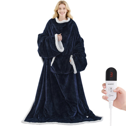 Wearable electric heating blanket