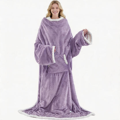 Wearable electric heating blanket